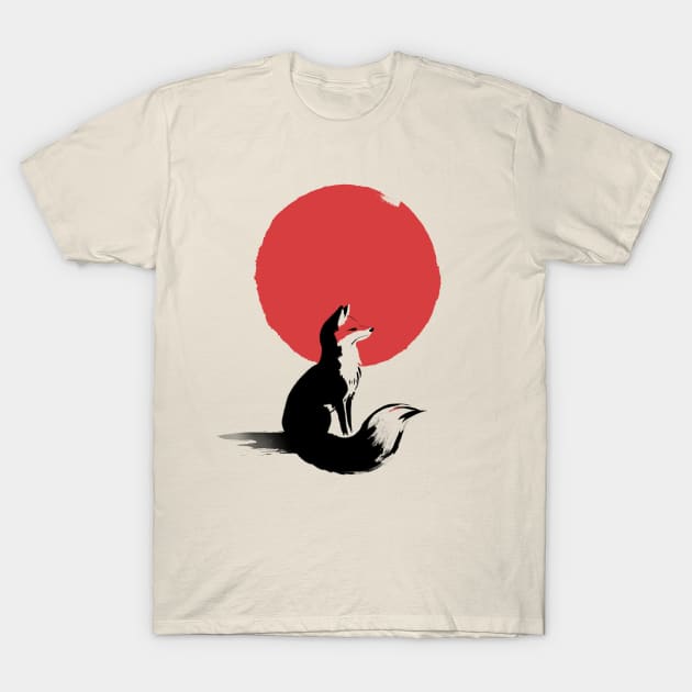 Red Fox under the sun T-Shirt by ddjvigo